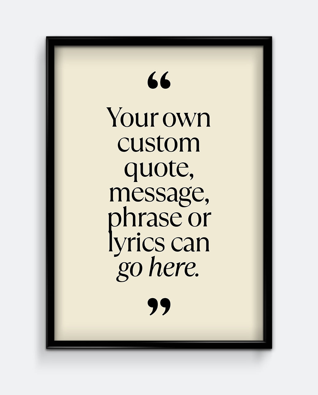 Personalised Quote Print #1