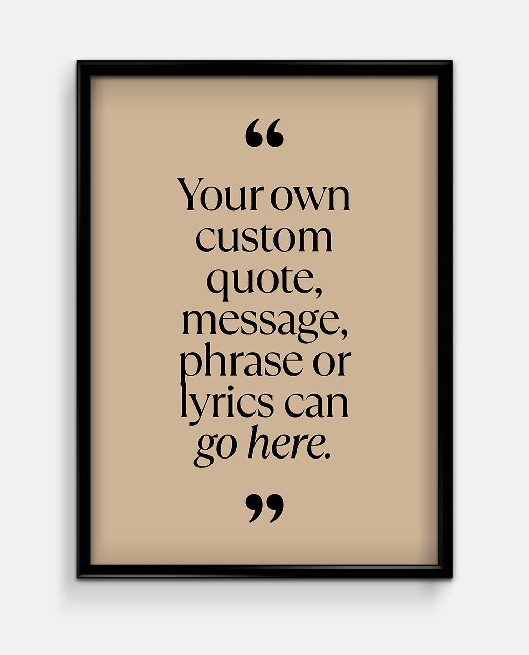 Personalised Quote Print #1