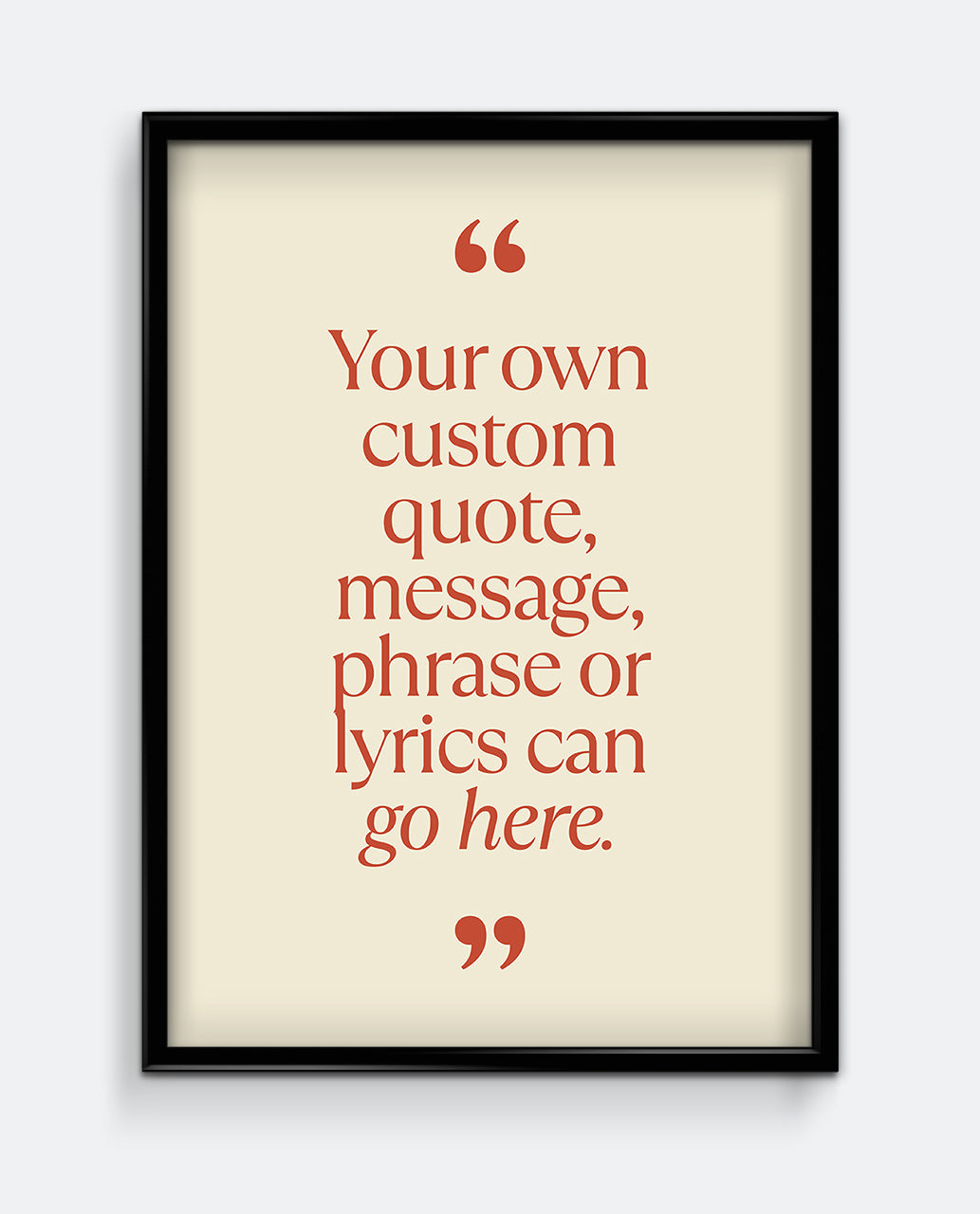 Personalised Quote Print #1