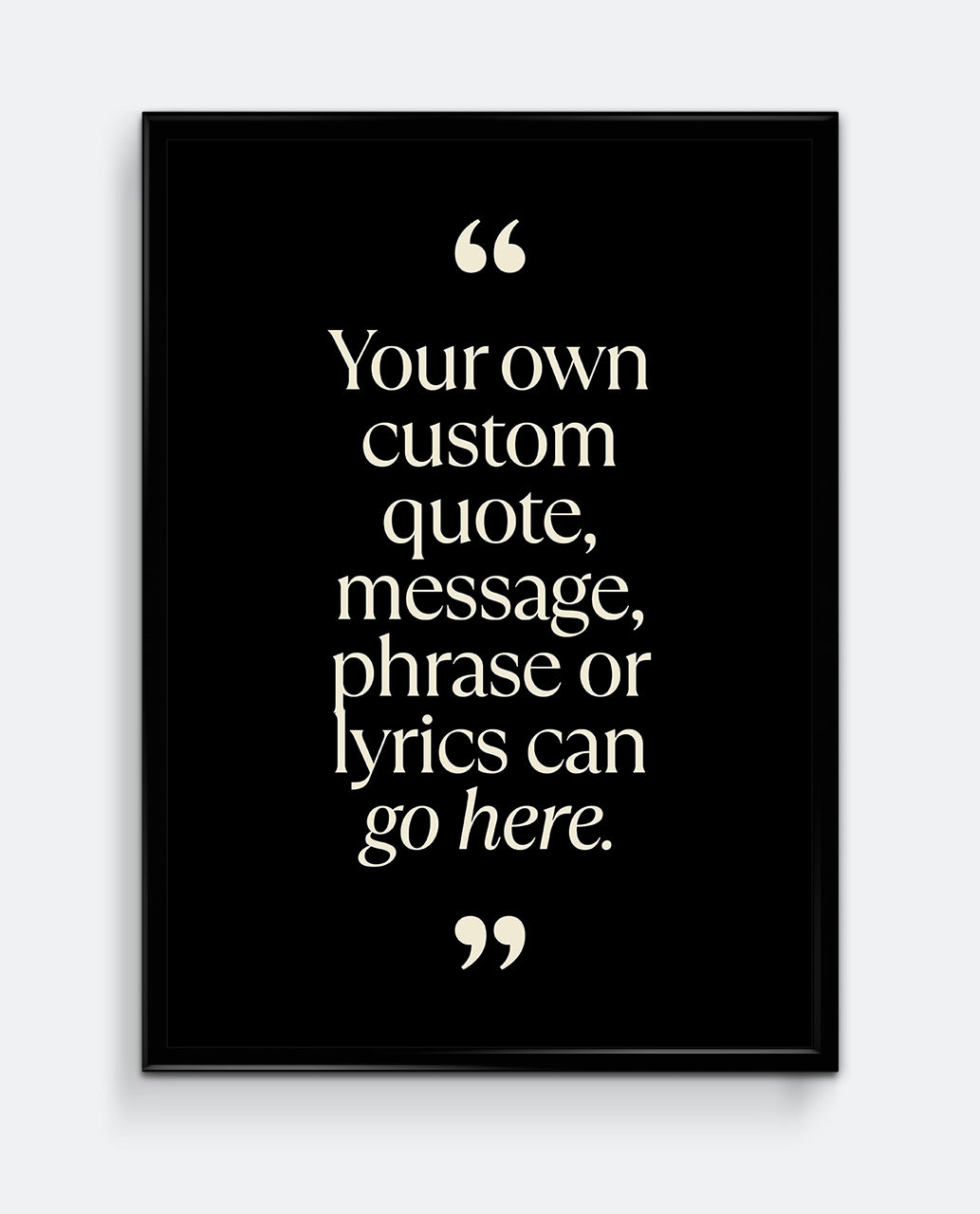 Personalised Quote Print #1