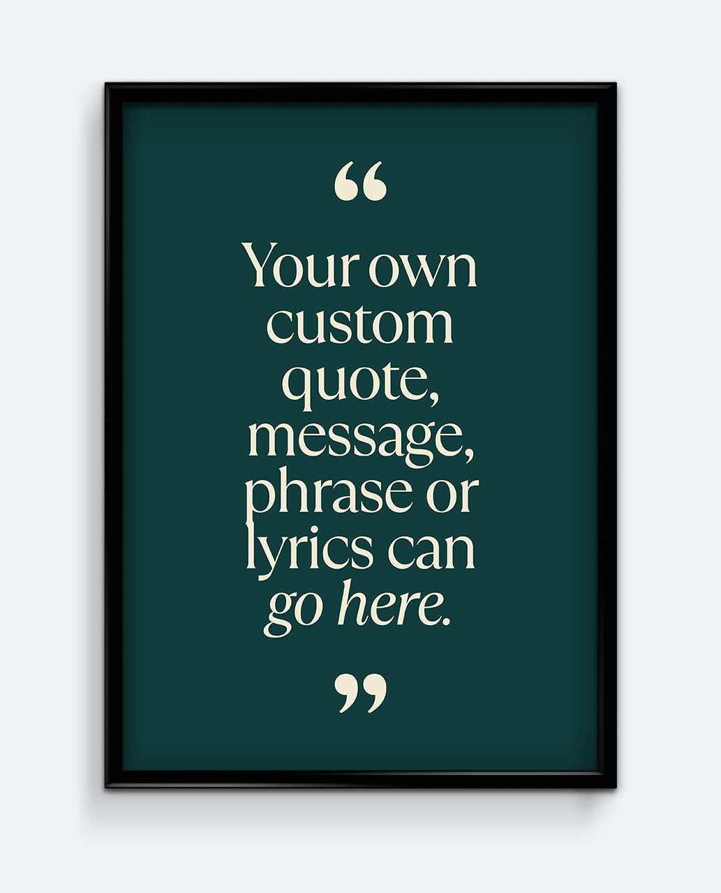 Personalised Quote Print #1