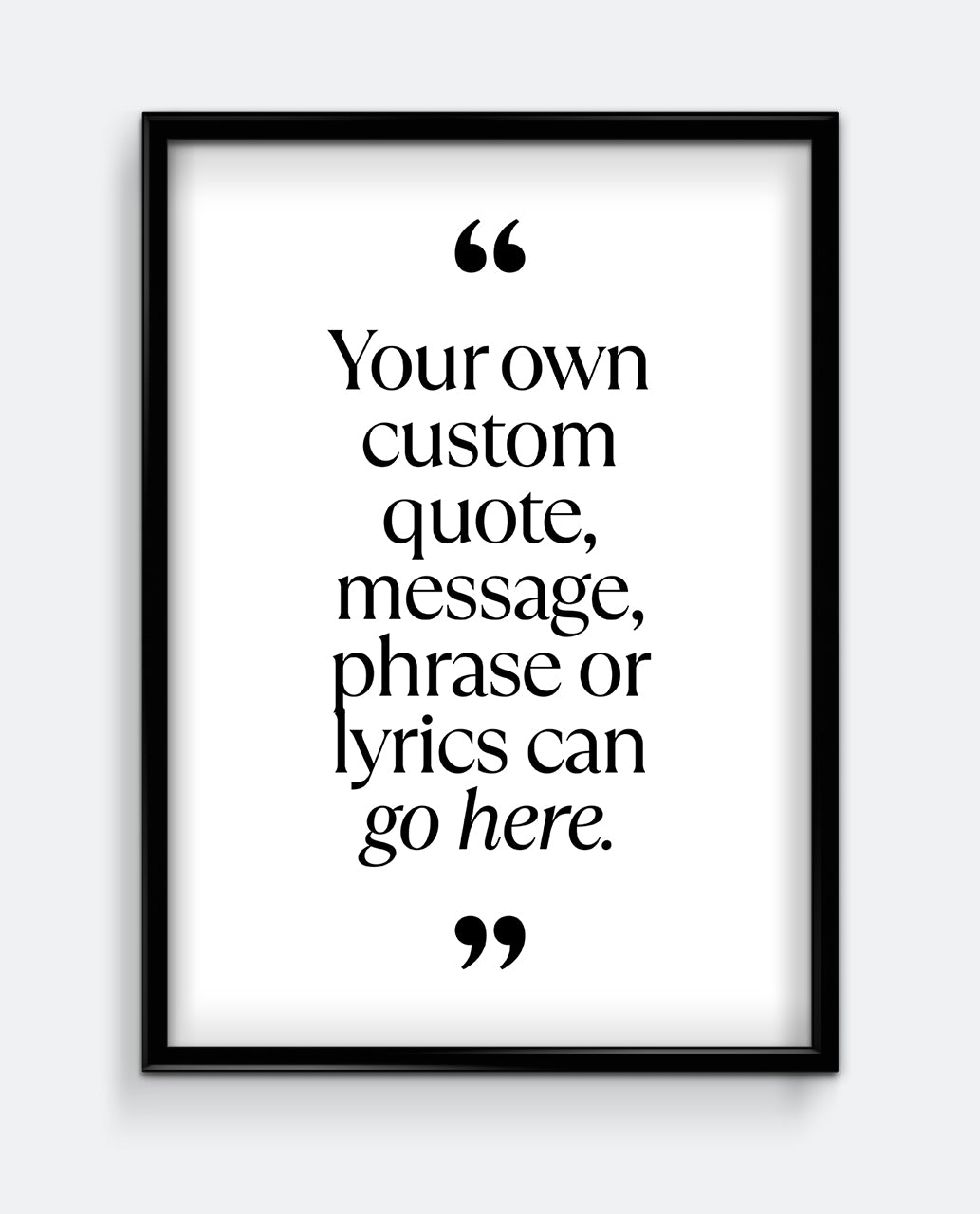 Personalised Quote Print #1