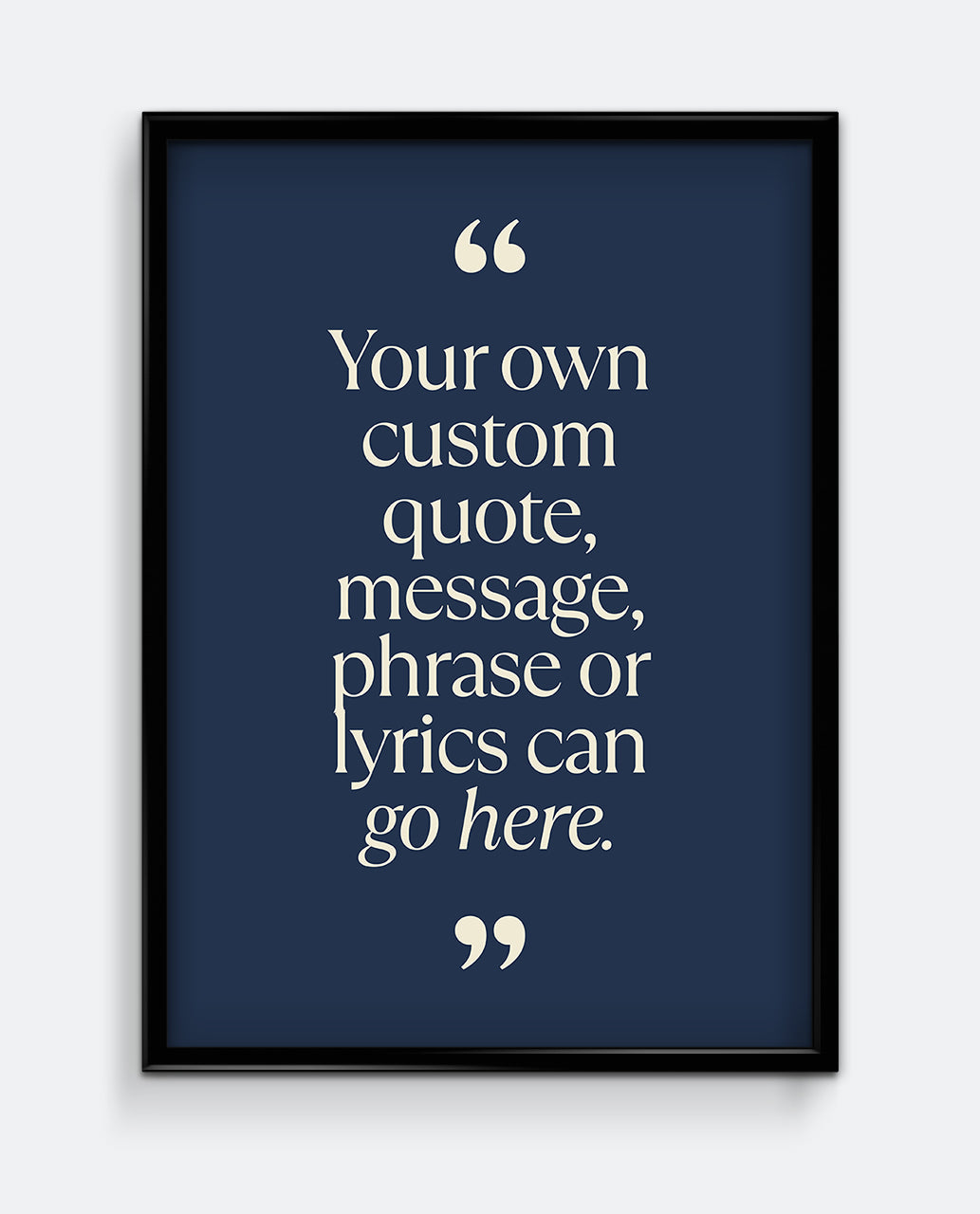 Personalised Quote Print #1