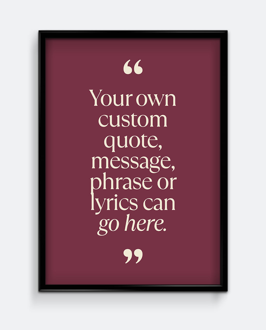 Personalised Quote Print #1