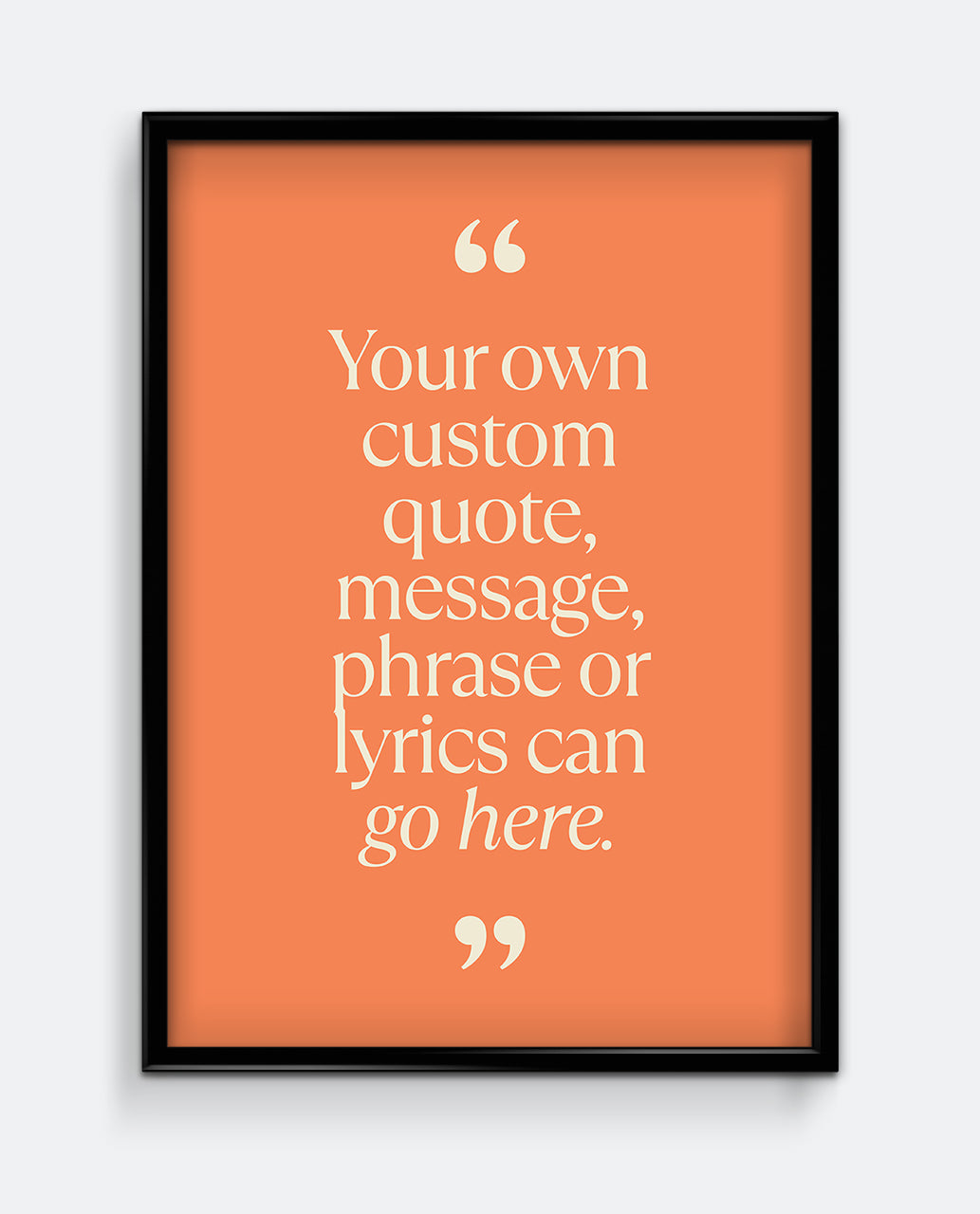 Personalised Quote Print #1