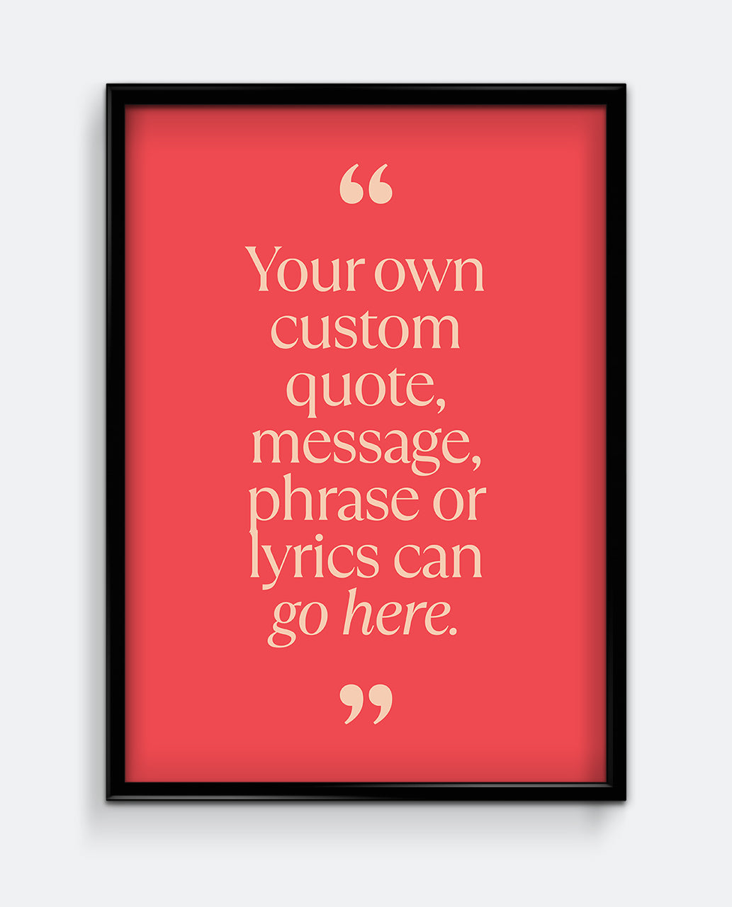 Personalised Quote Print #1