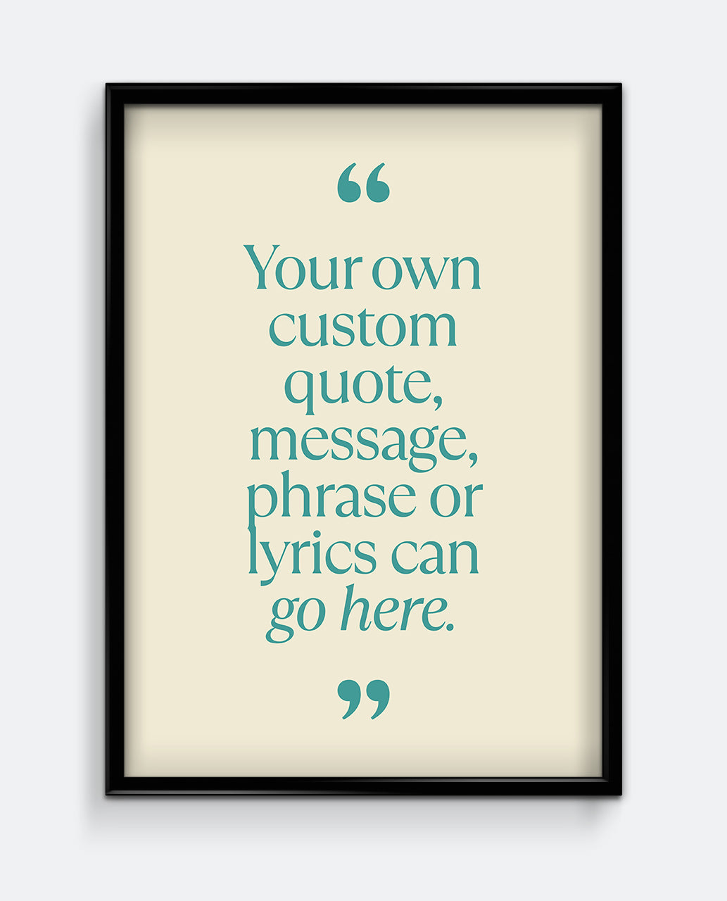 Personalised Quote Print #1