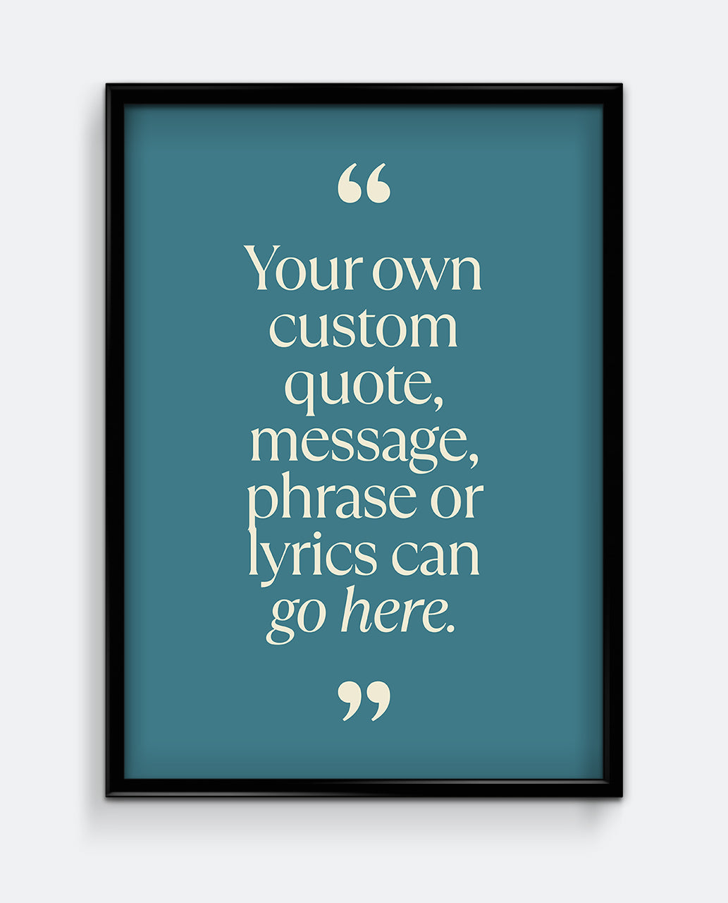 Personalised Quote Print #1