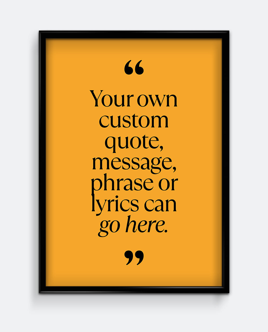 Personalised Quote Print #1