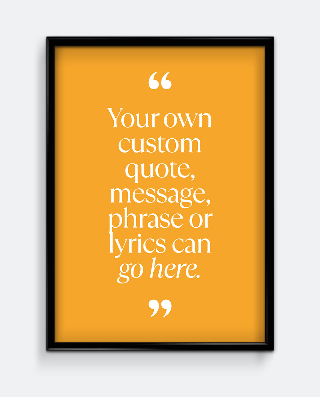 Personalised Quote Print #1