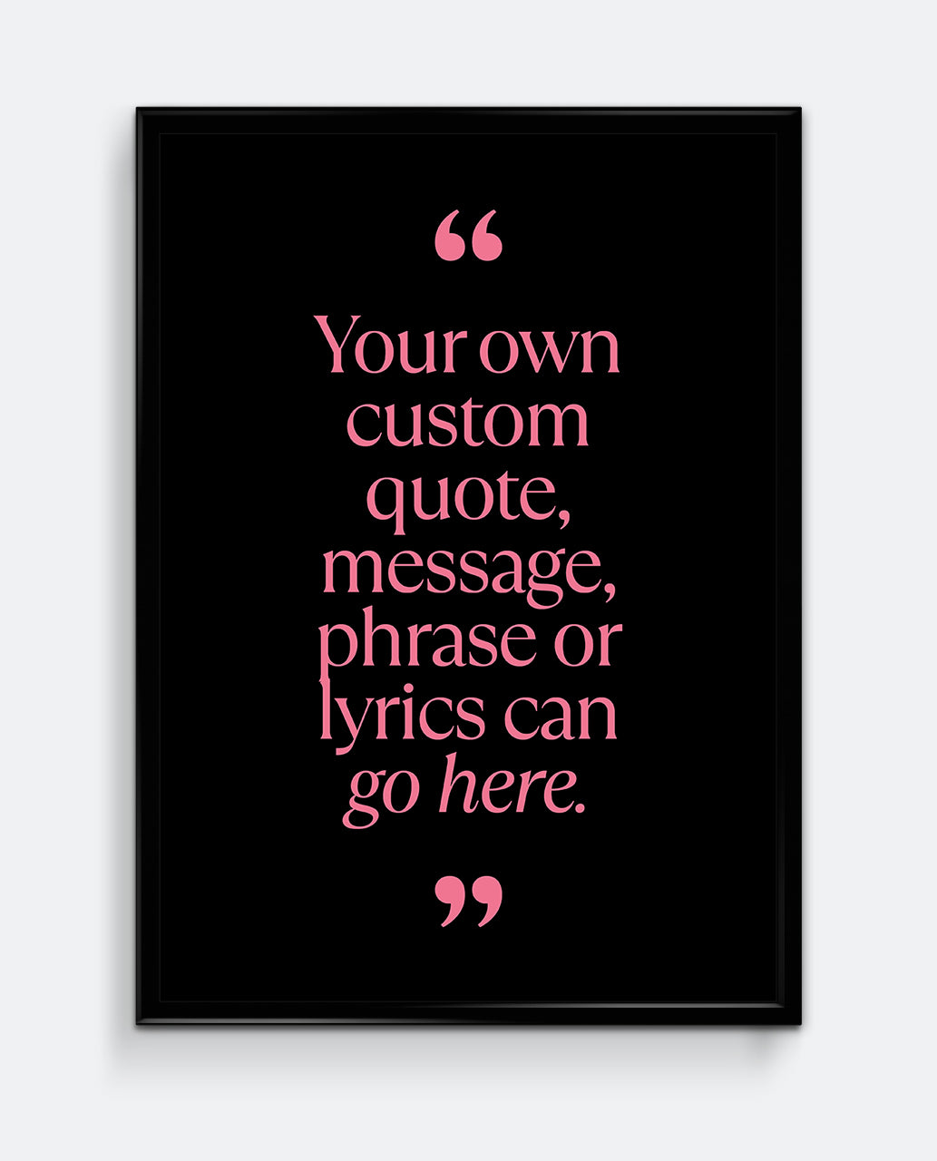 Personalised Quote Print #1