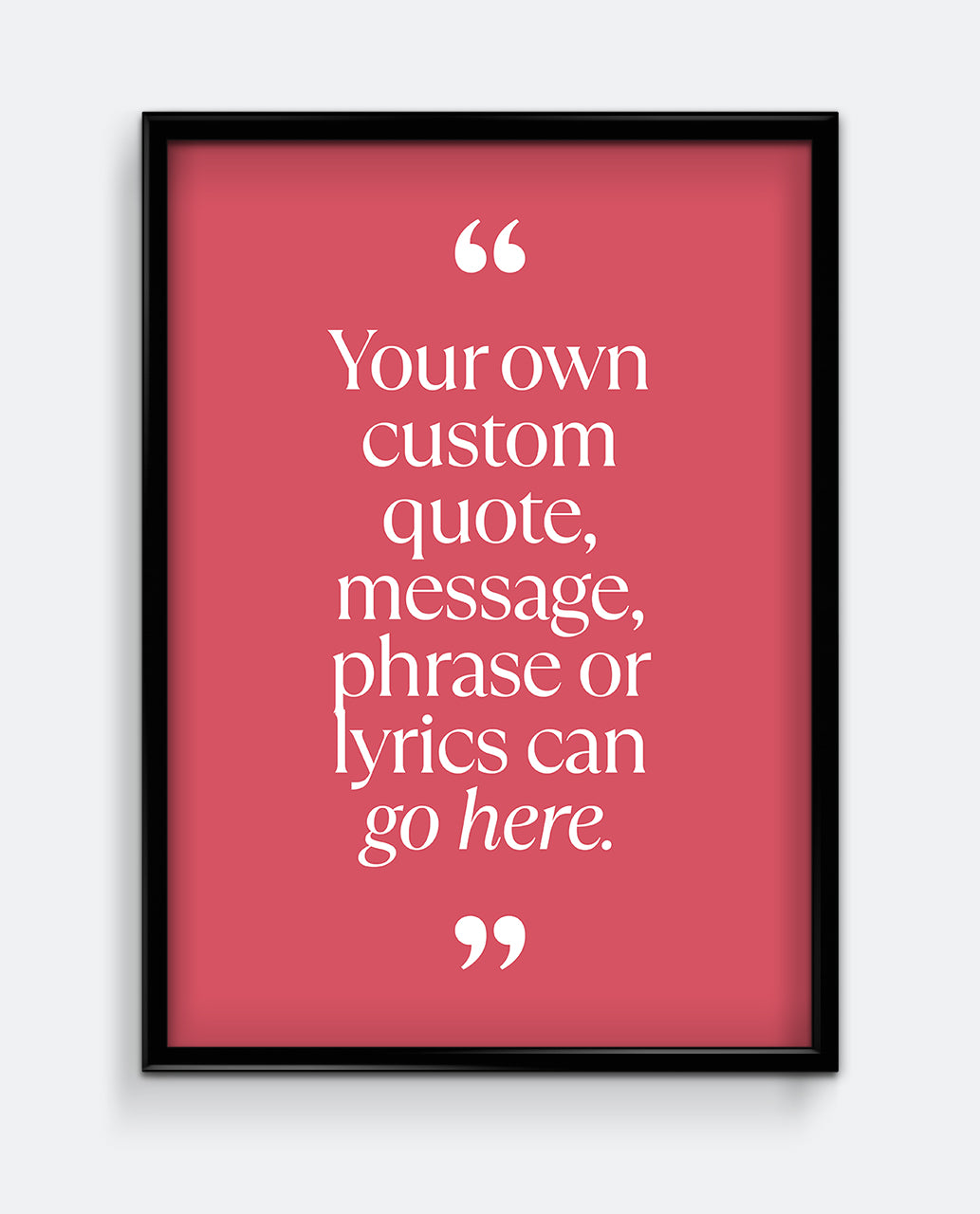 Personalised Quote Print #1