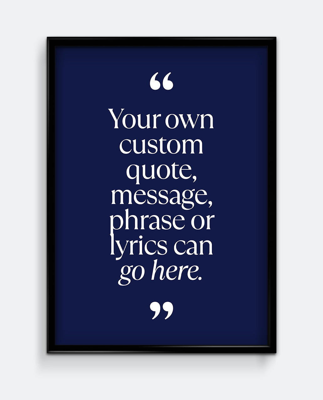 Personalised Quote Print #1