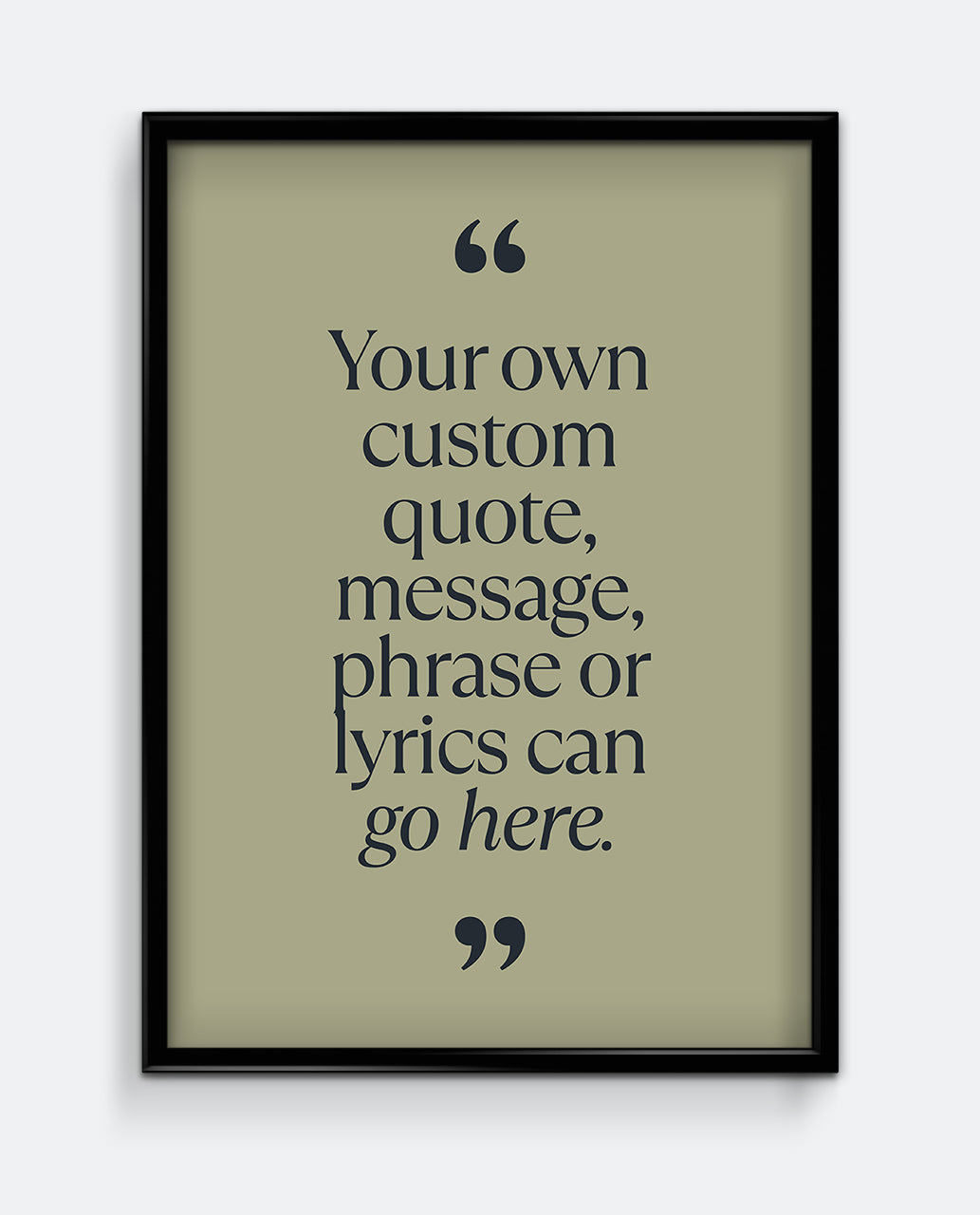 Personalised Quote Print #1