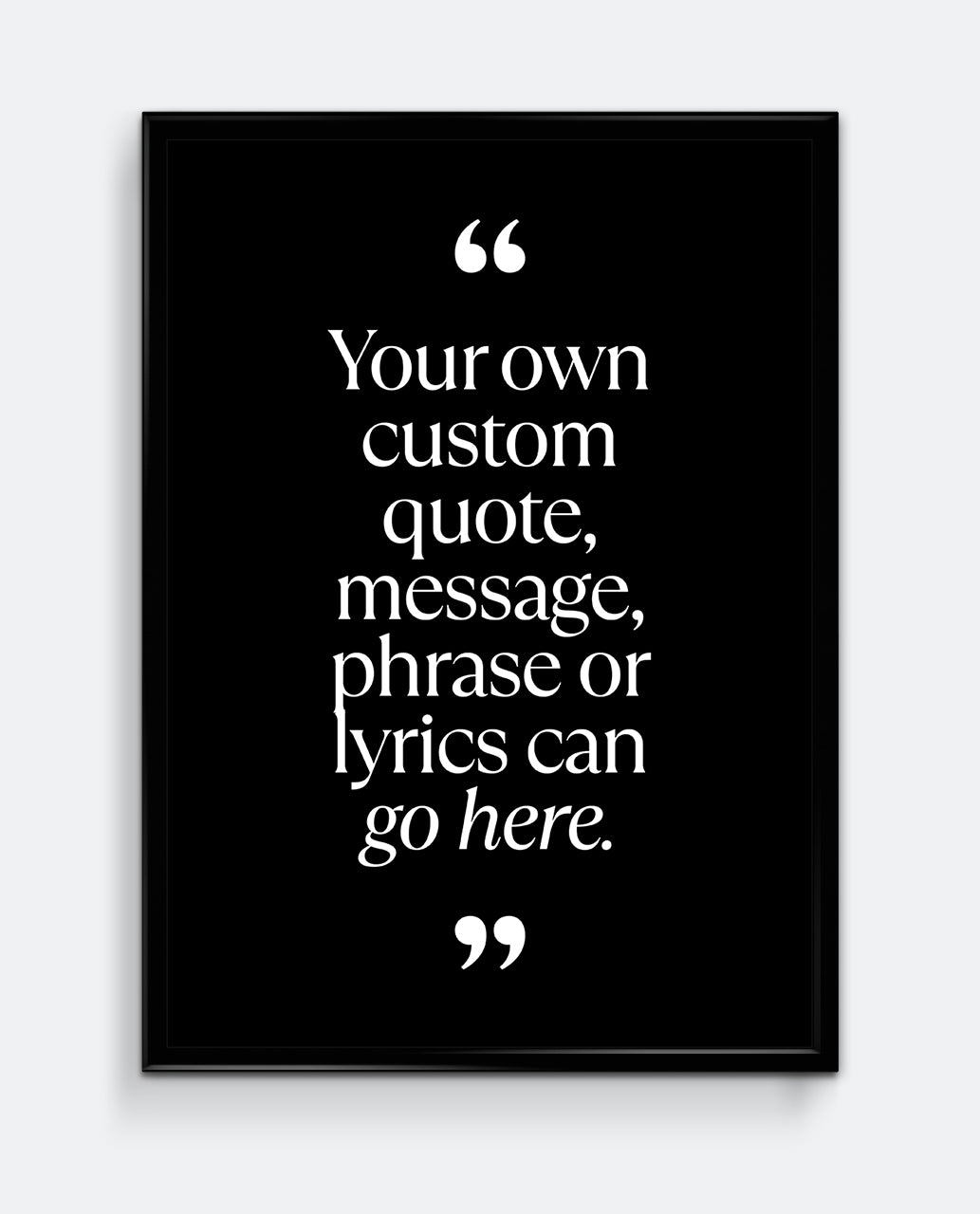 Personalised Quote Print #1