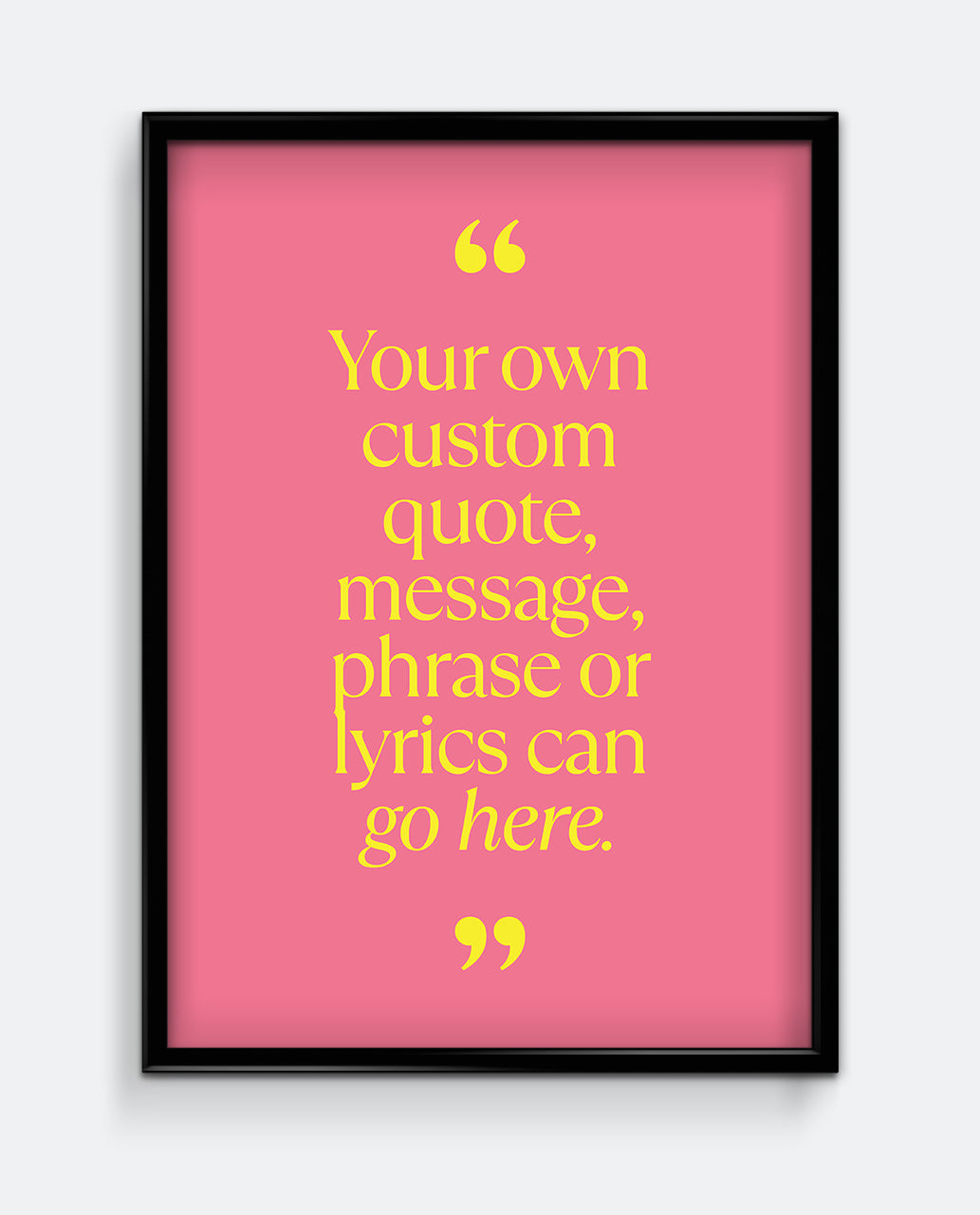 Personalised Quote Print #1