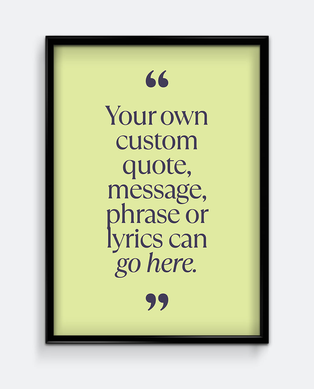 Personalised Quote Print #1