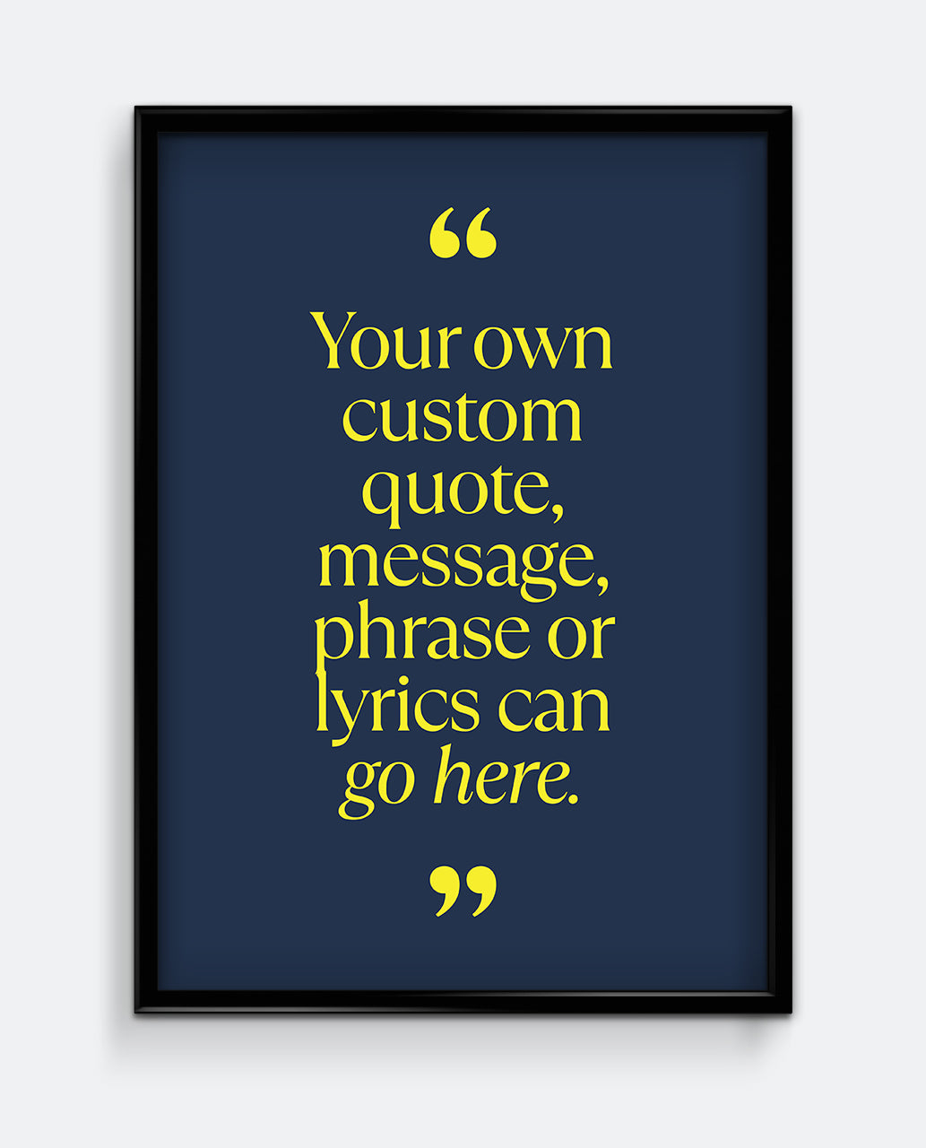 Personalised Quote Print #1