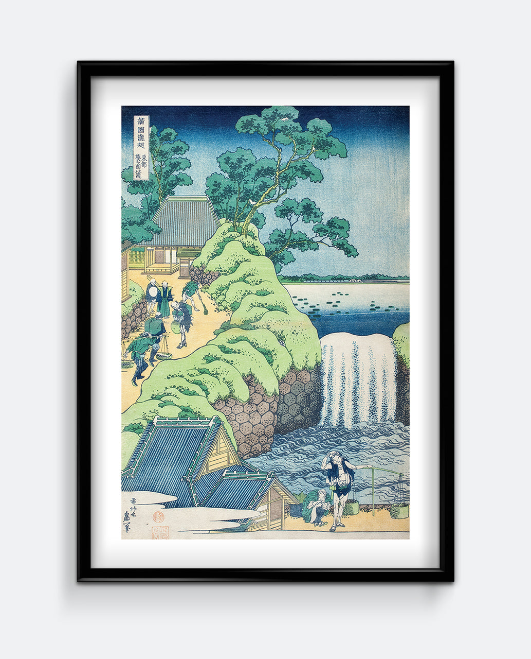 Hokusai - Falls of Aoigaoka in the Eastern Capital Art Print