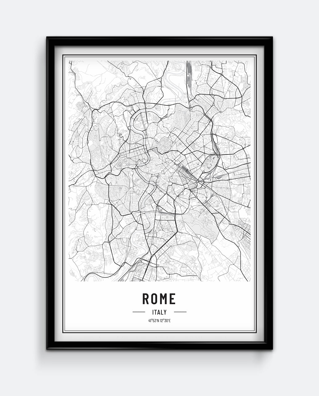Rome Map Print