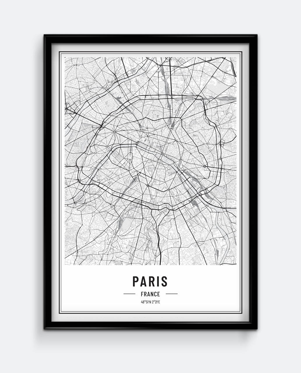 Paris Map Print
