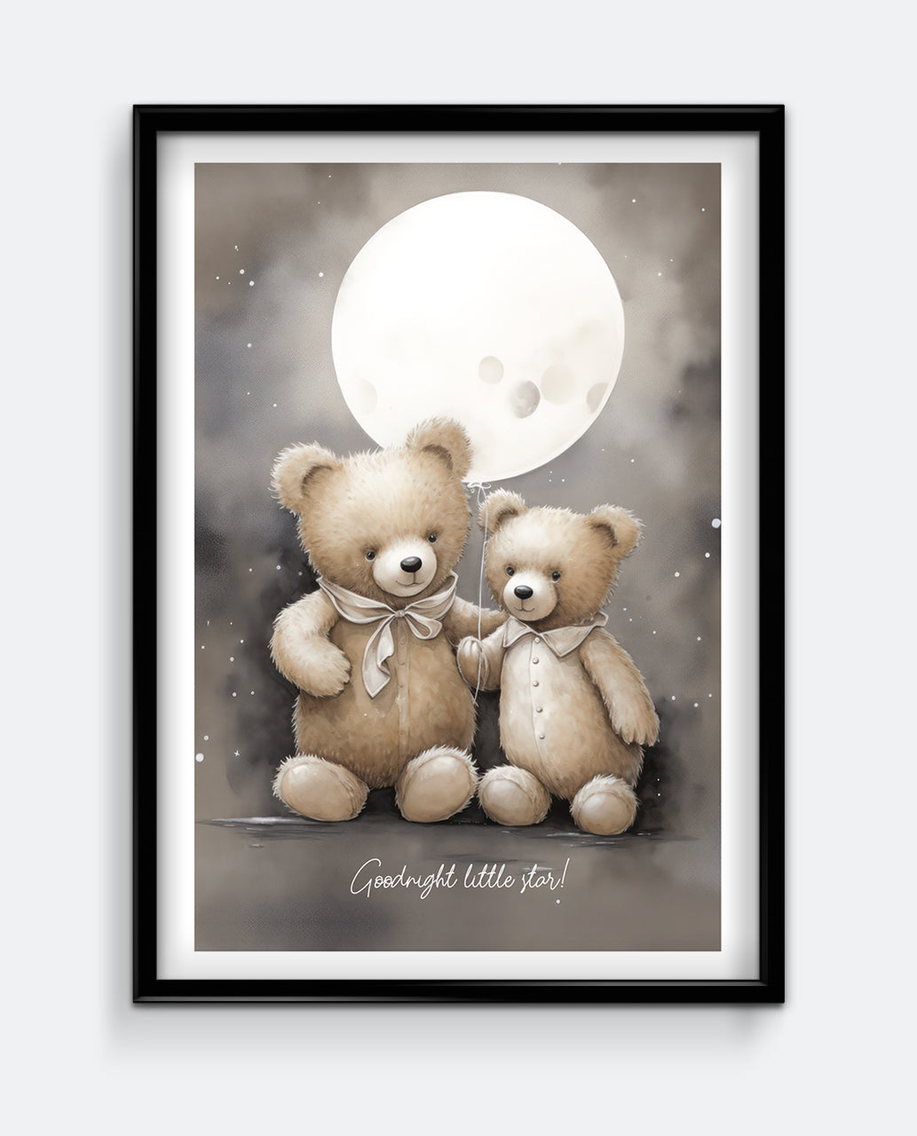 Nighttime Bears Wall Art