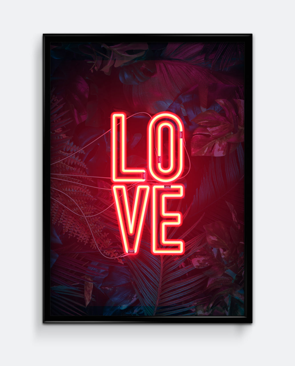 Love Neon Style Art Print #1