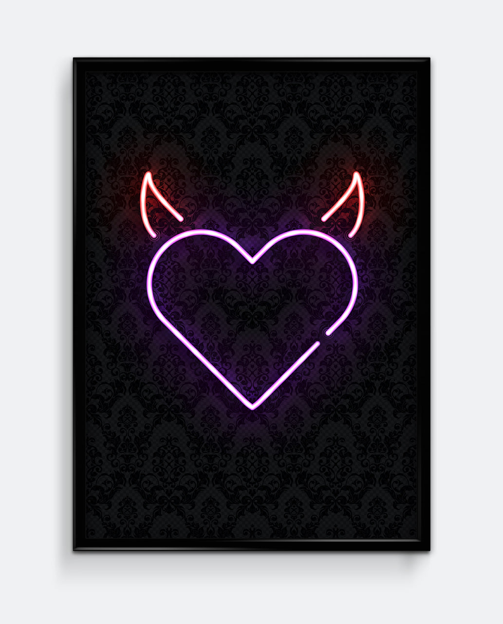 Sinner Neon Style Art Print