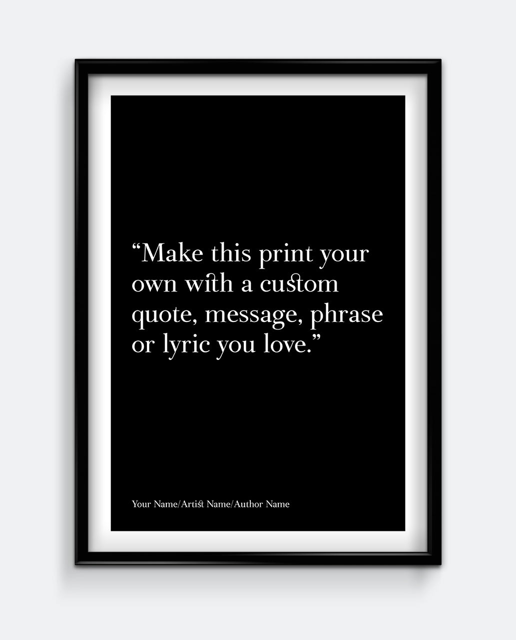 Personalised Quote Print #2