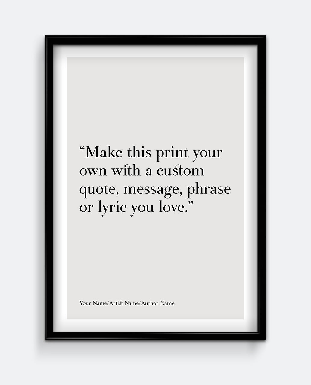 Personalised Quote Print #2