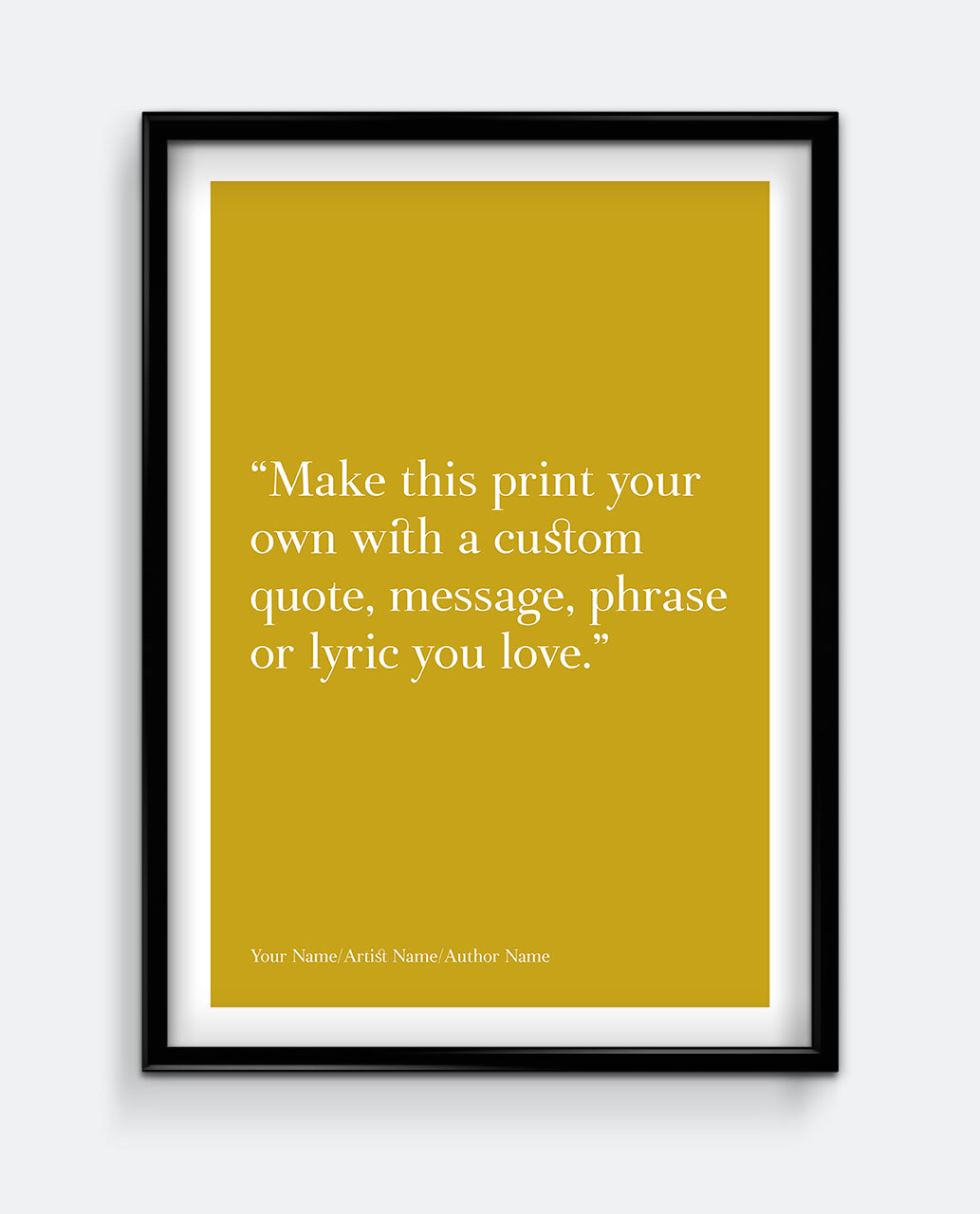 Personalised Quote Print #2