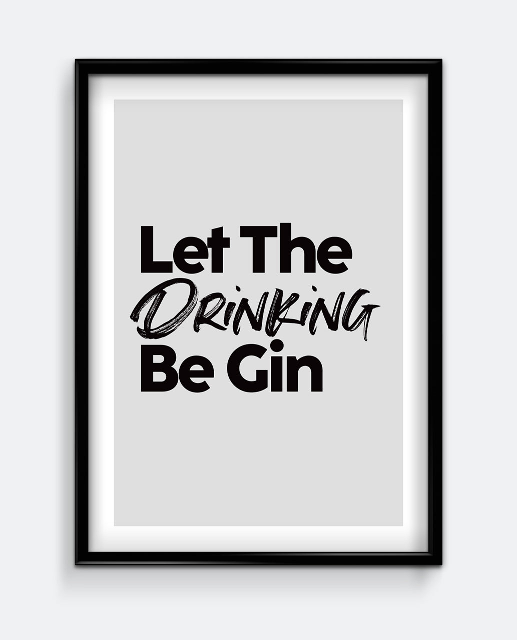 Let the drinking be gin