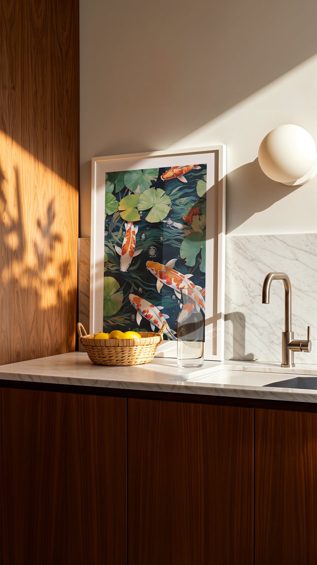 Koi Pond Japanese-Inspired Art Print
