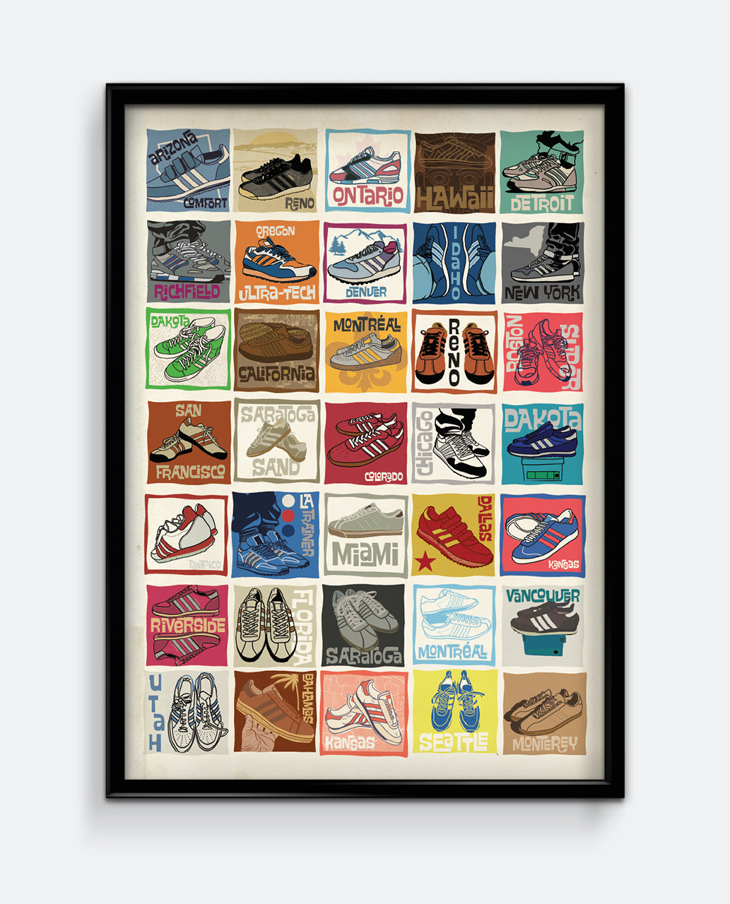 North American Trainers Print