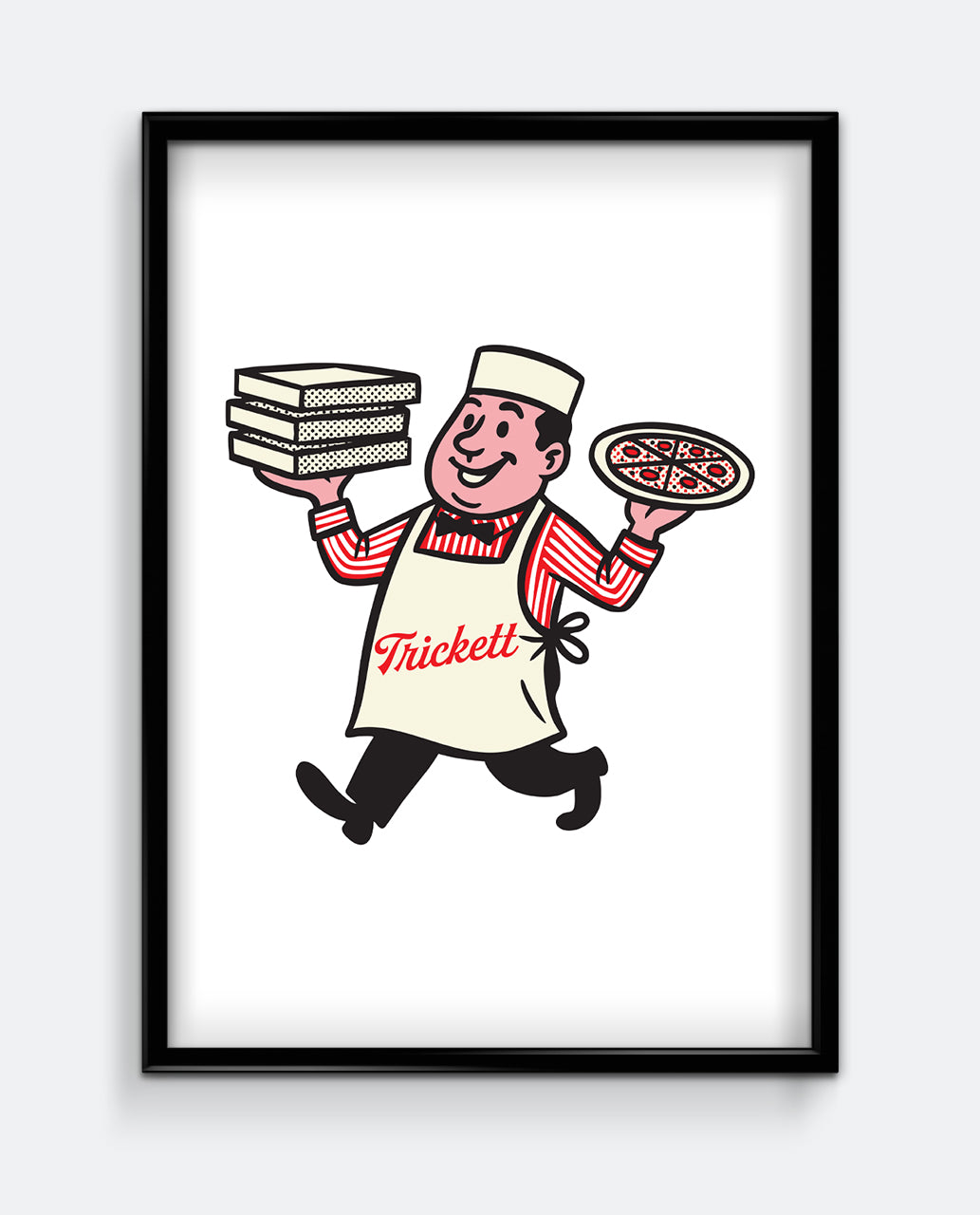 Pizza Man Art Print