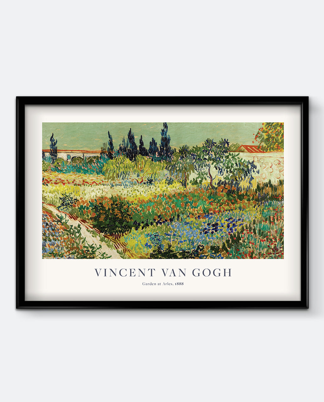 Vincent van Gogh – Garden At Arles Landscape Art Print