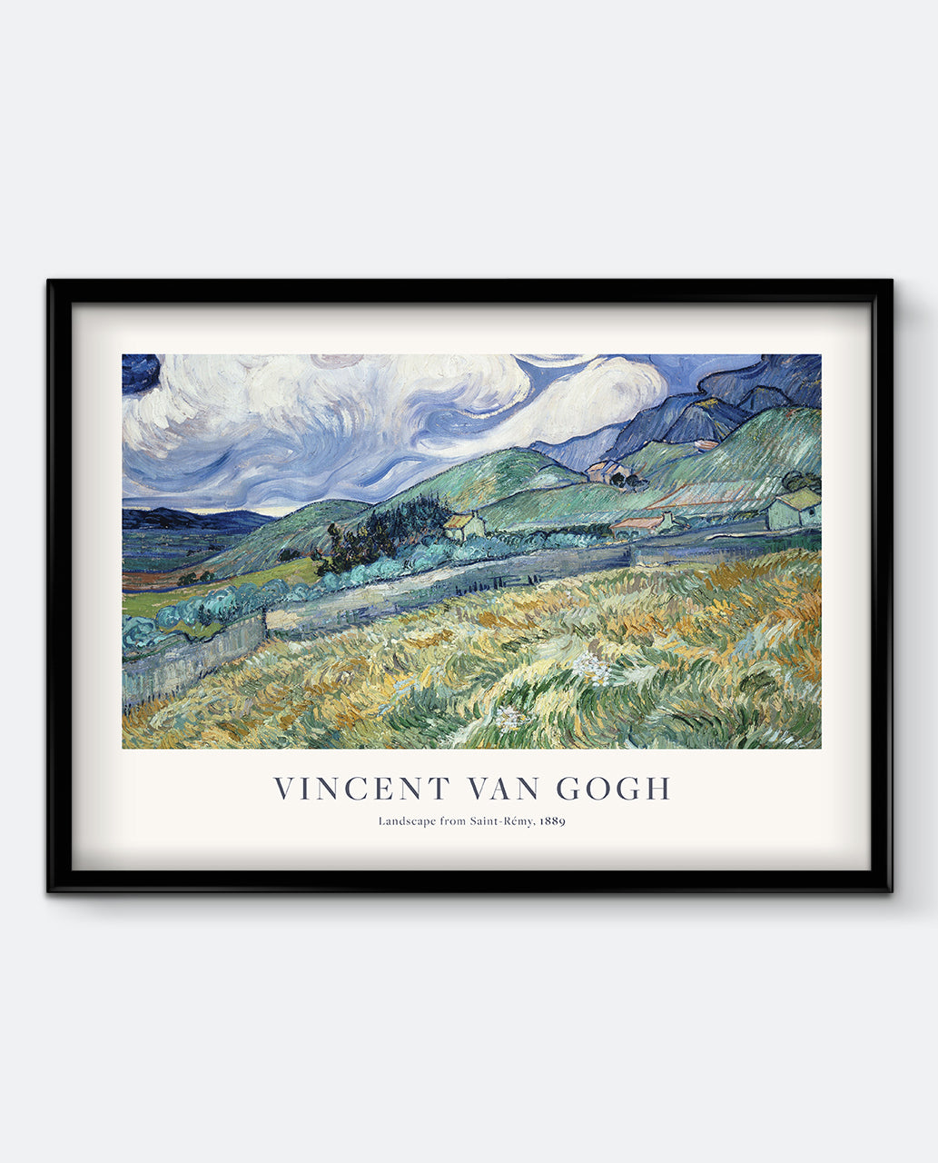 Vincent van Gogh – Landscape from Saint-Rémy Art Print