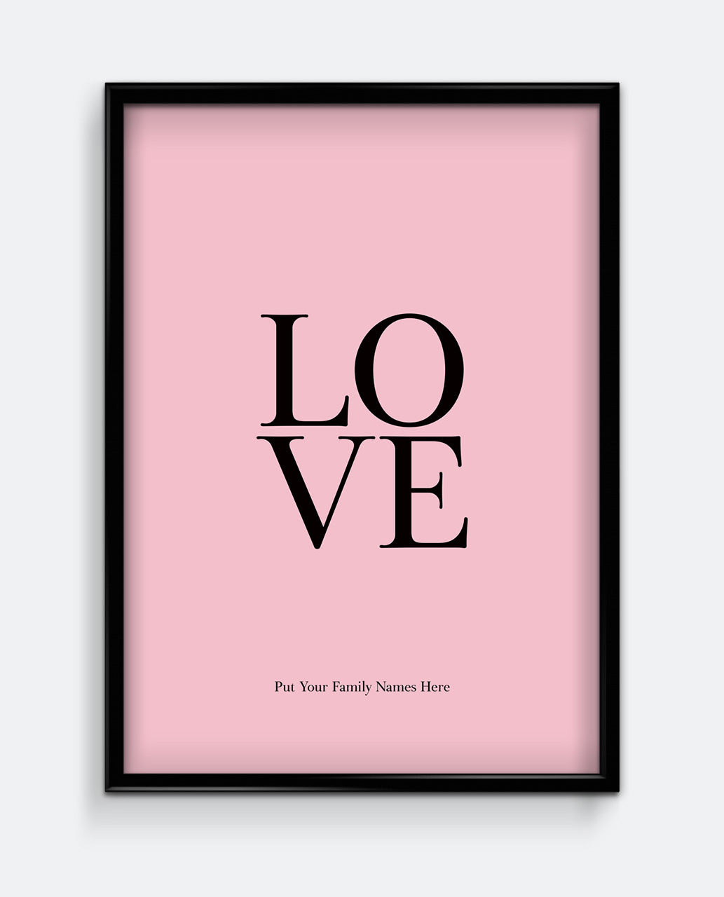 LOVE Family Personalised Print