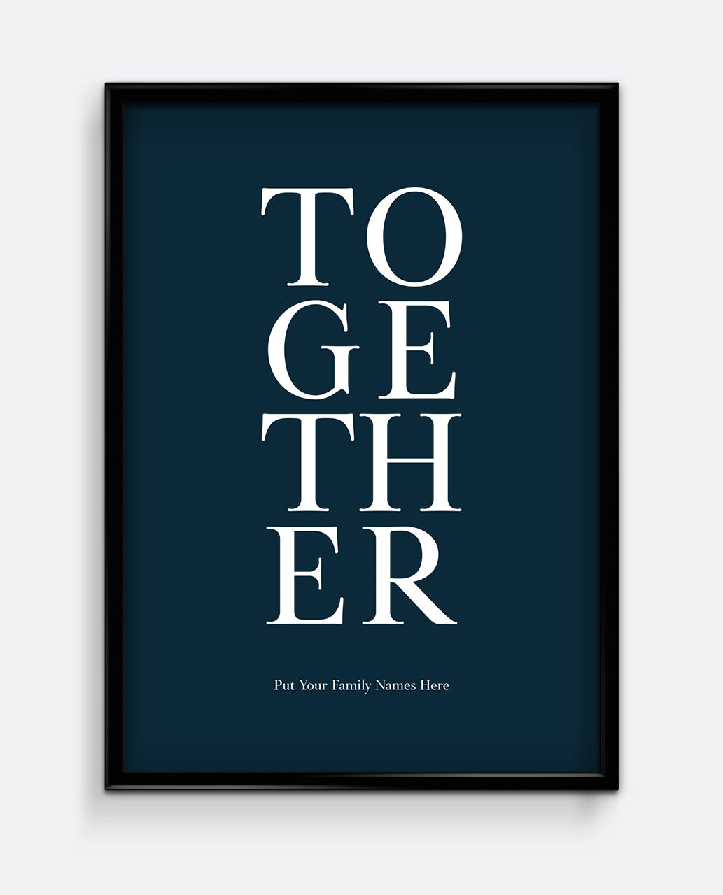 TOGETHER Family Personalised Print