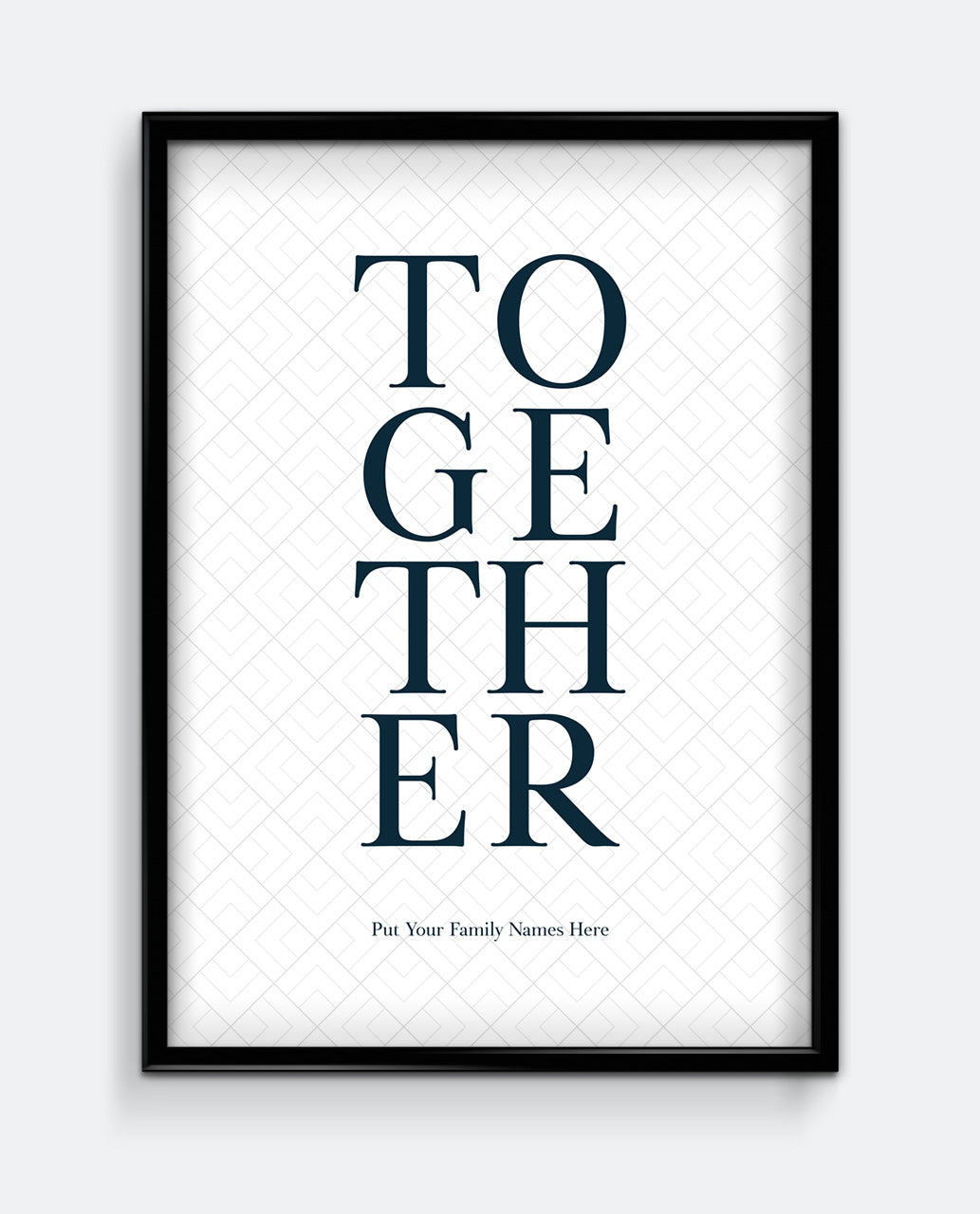 TOGETHER Family Personalised Print