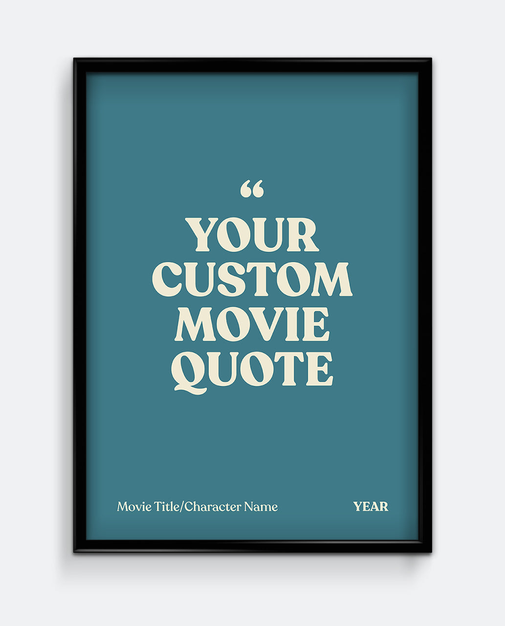 Personalised Movie Quote Print #1