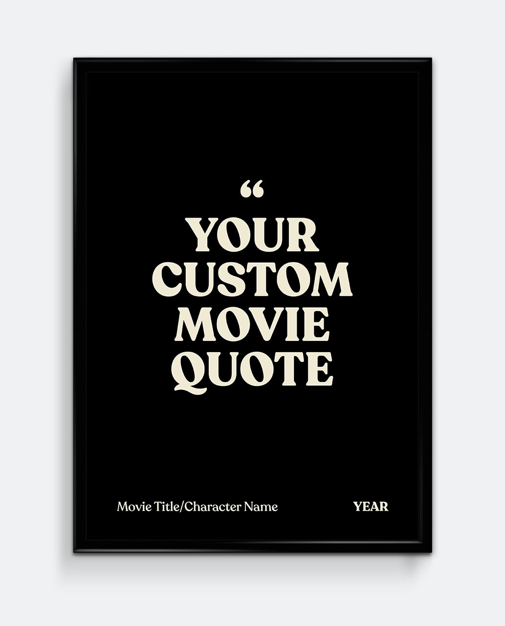 Personalised Movie Quote Print #1