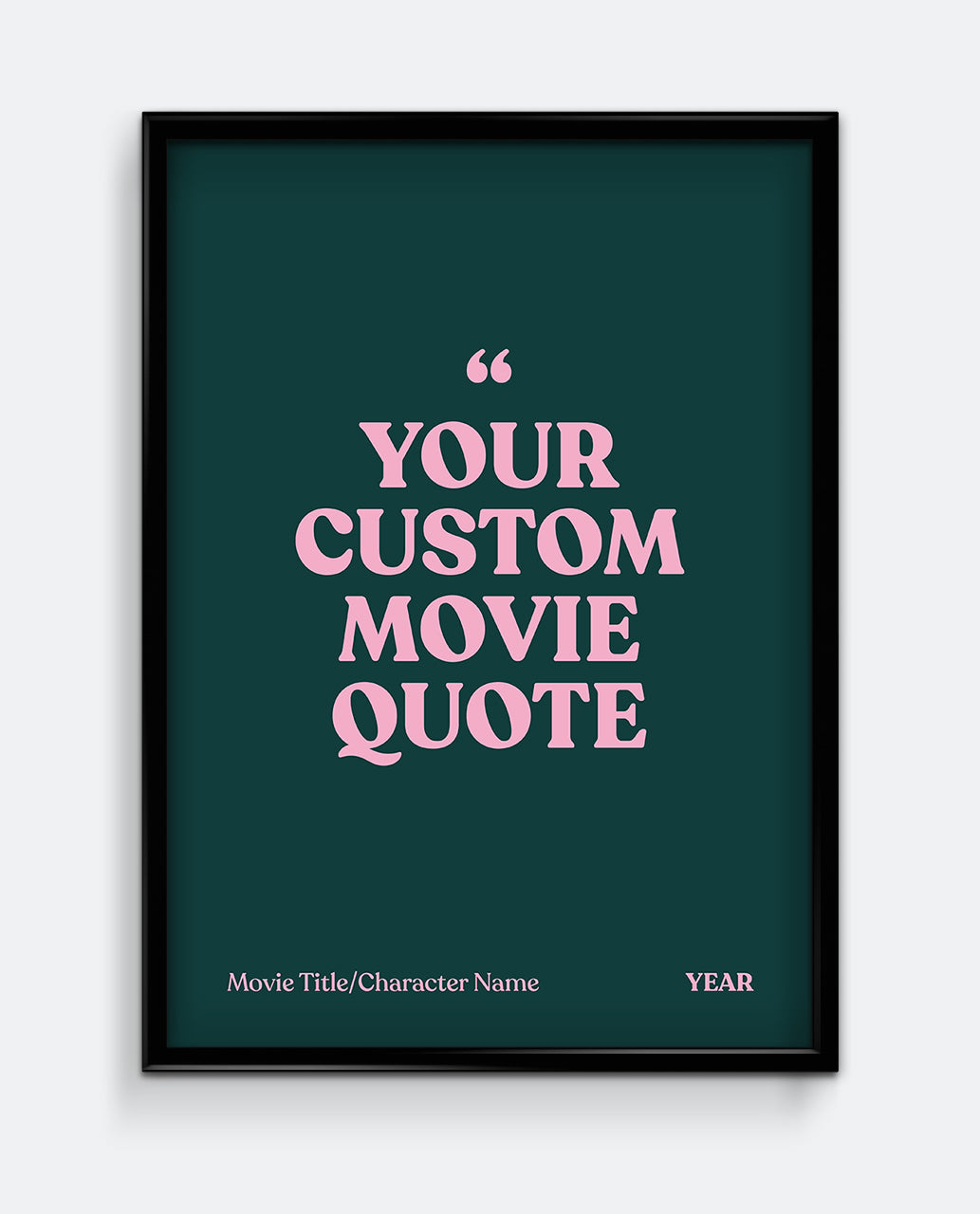 Personalised Movie Quote Print #1