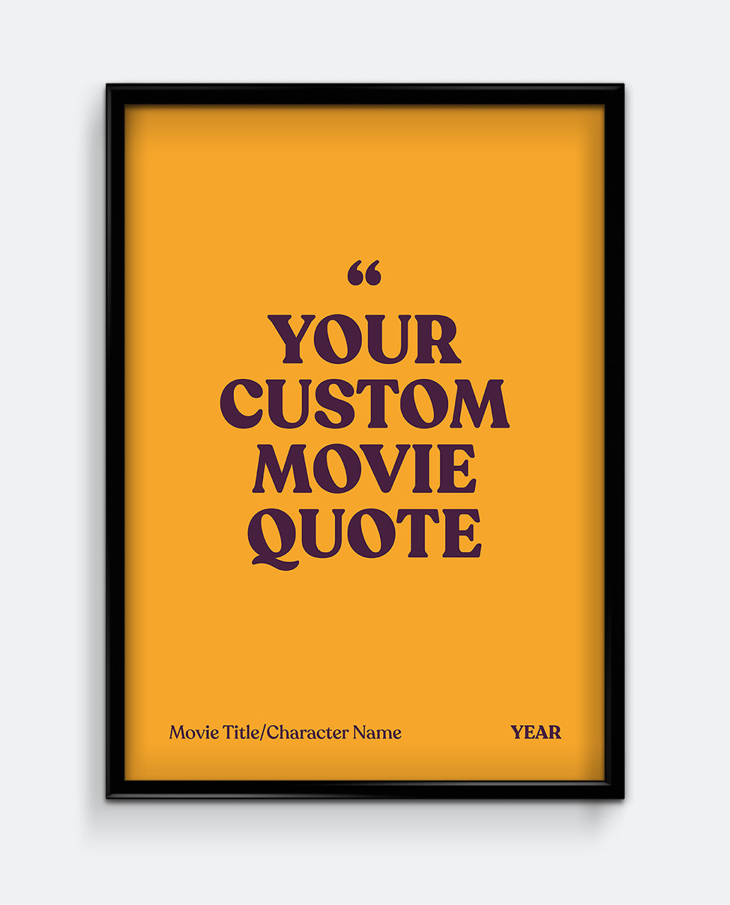 Personalised Movie Quote Print #1