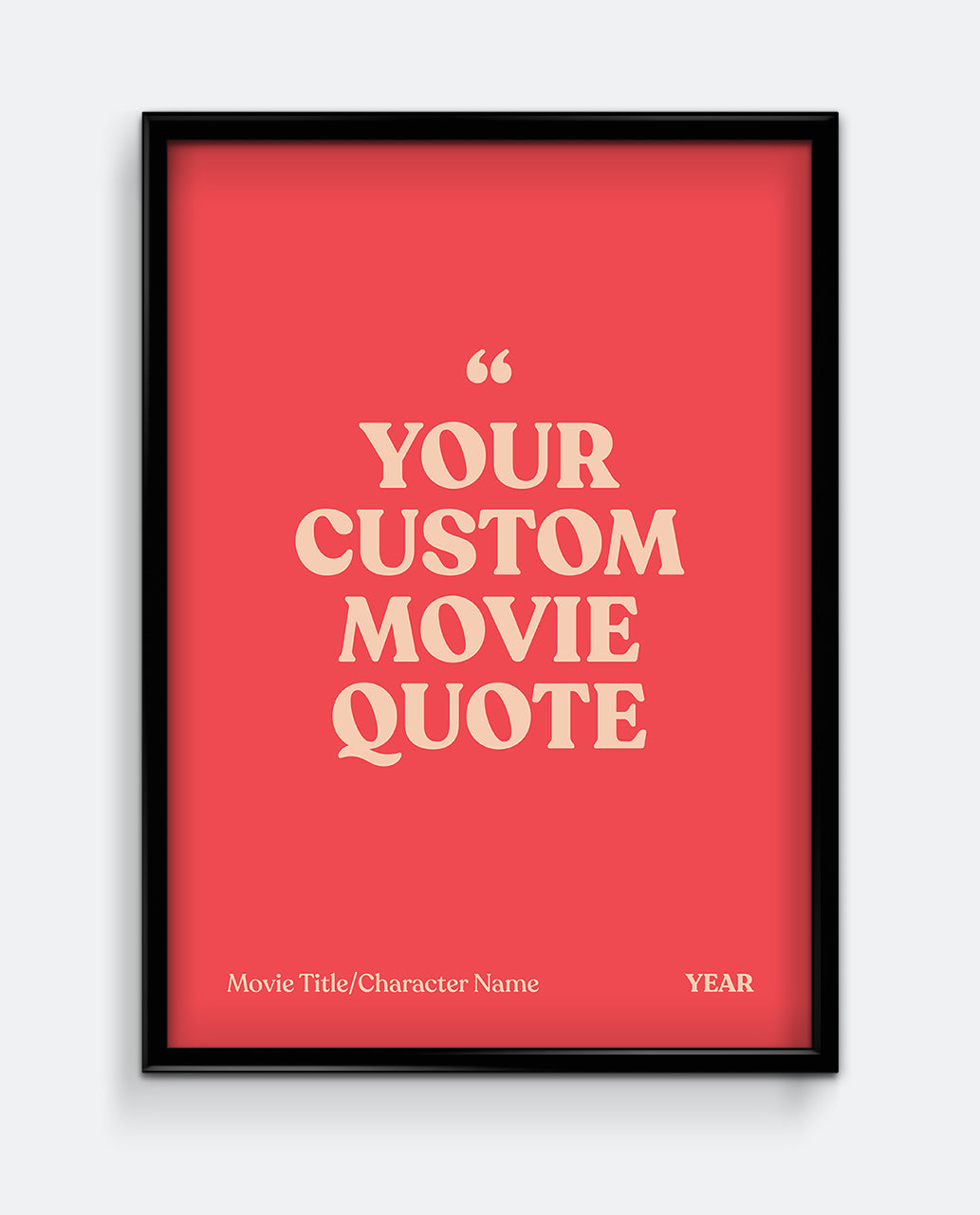 Personalised Movie Quote Print #1