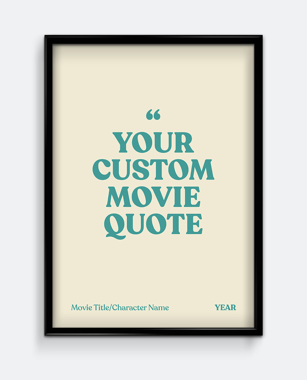 Personalised Movie Quote Print #1