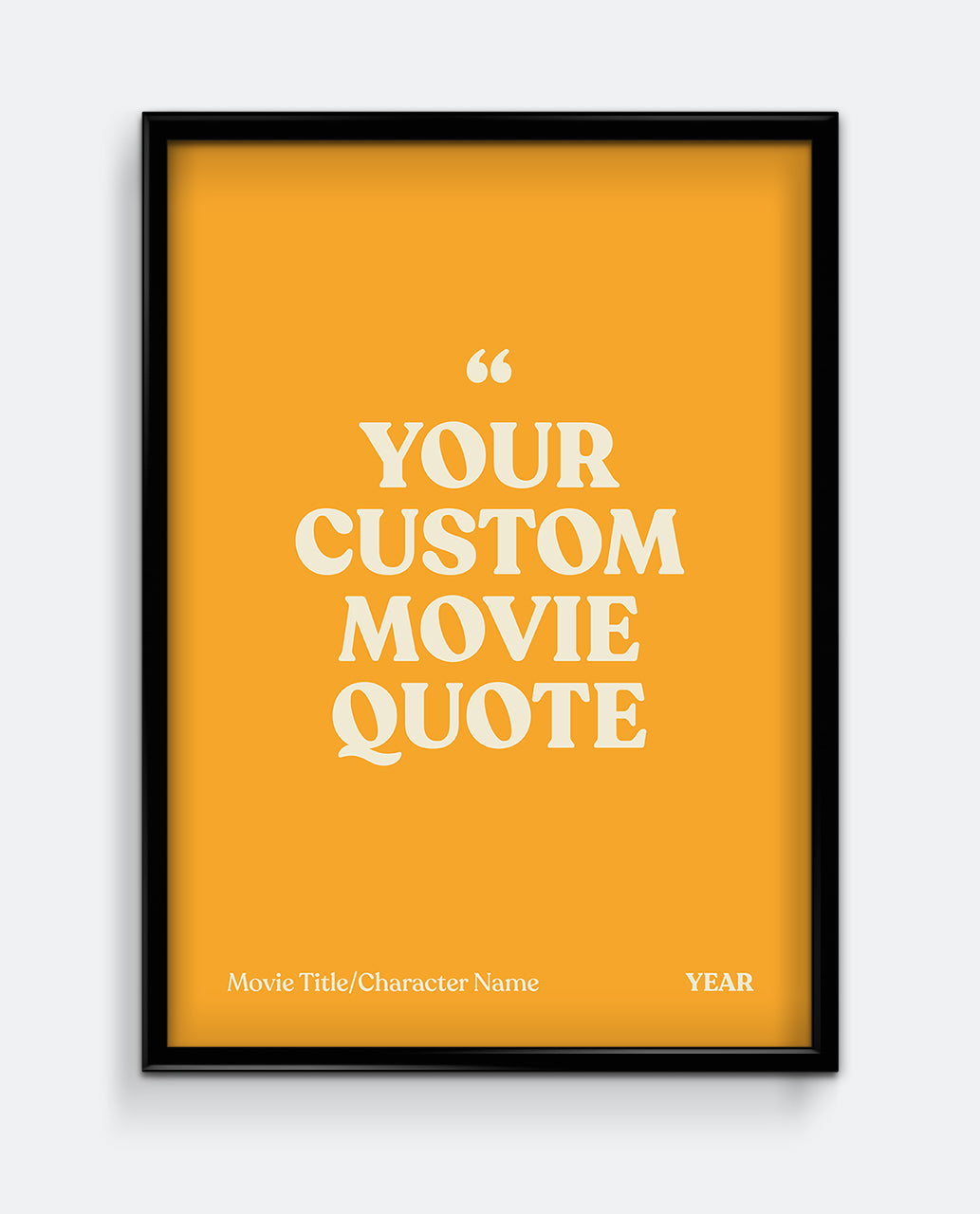 Personalised Movie Quote Print #1