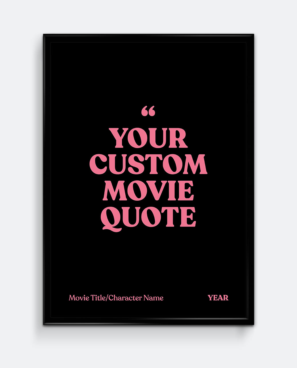 Personalised Movie Quote Print #1