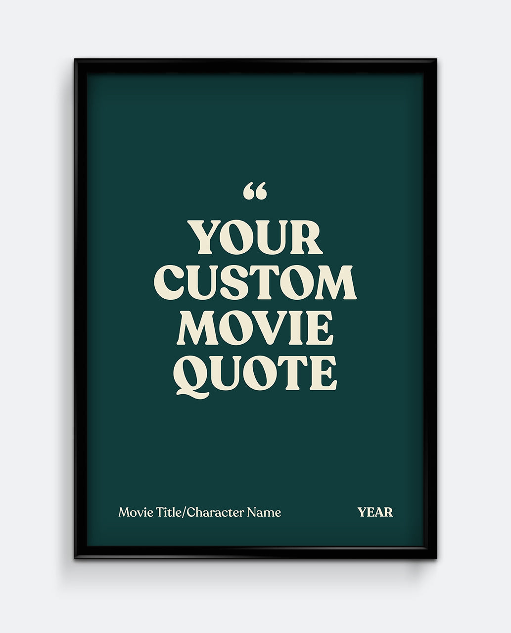 Personalised Movie Quote Print #1