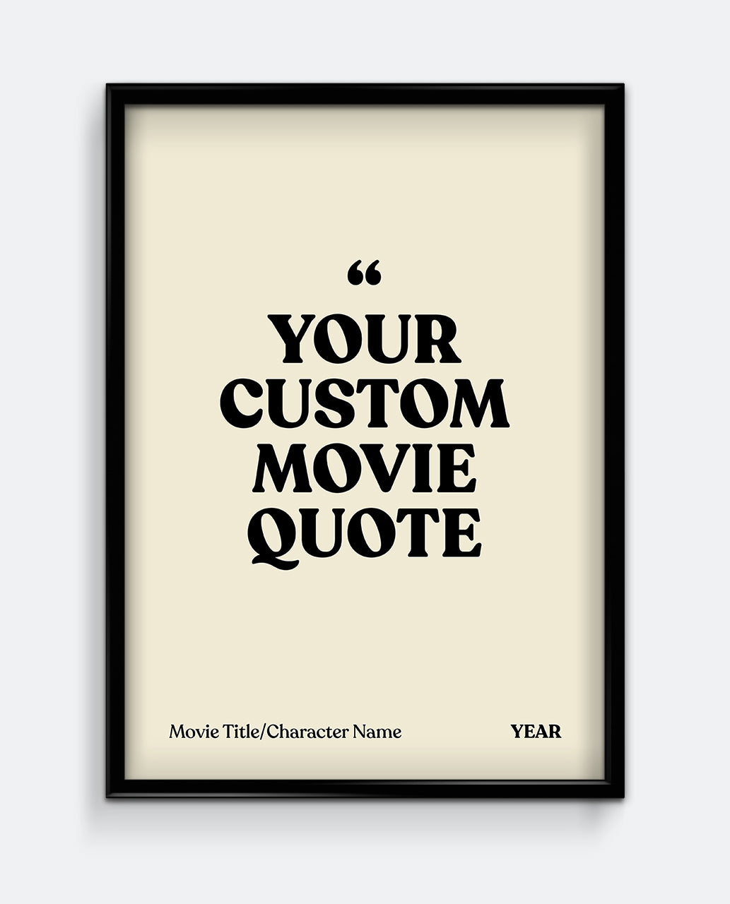 Personalised Movie Quote Print #1
